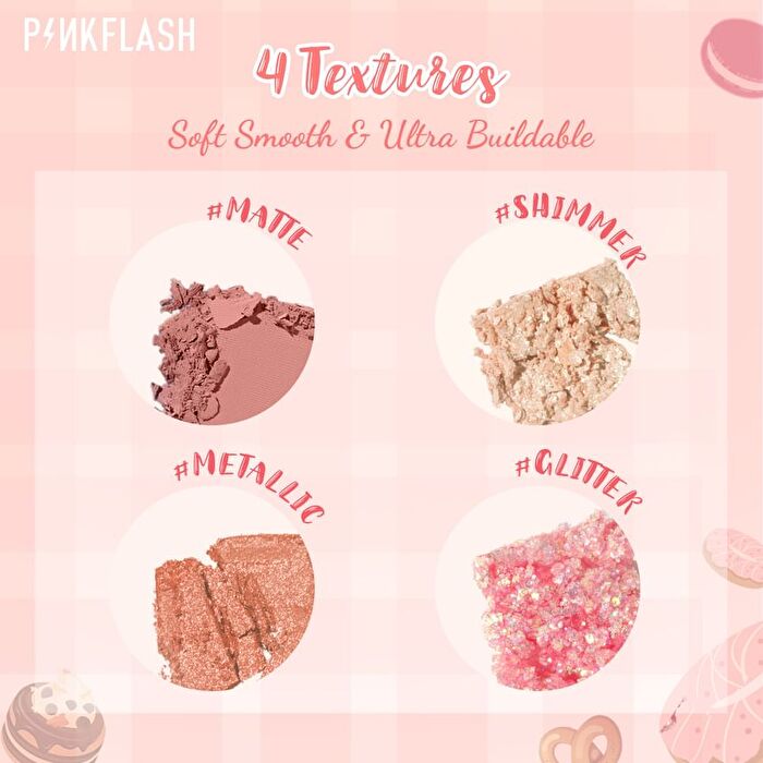  Pro Touch Eyeshadow Palette-Strawberry - #03 Strawberry donuts