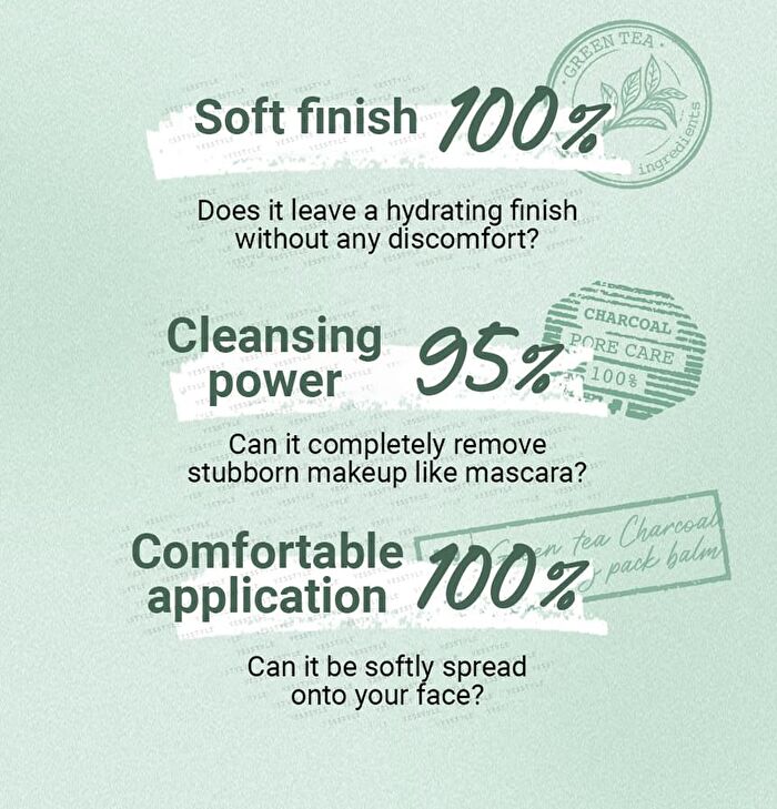 No.3 Pore & Makeup Cleansing Balm With Green Tea And Charcoal - 85g