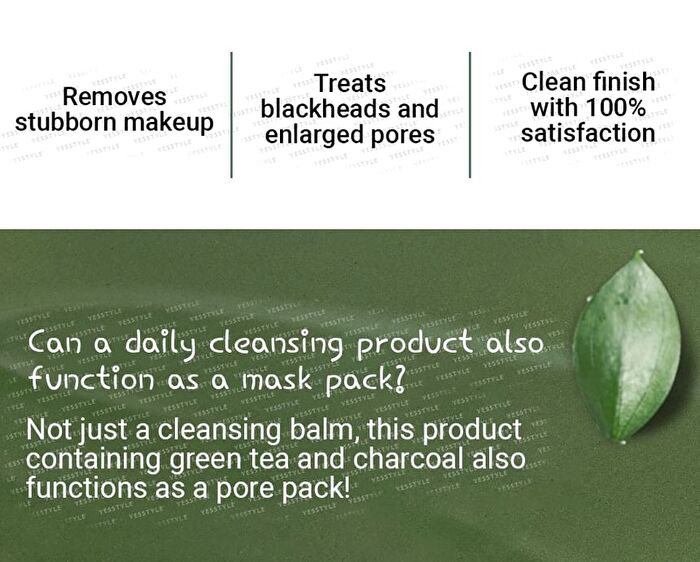 No.3 Pore & Makeup Cleansing Balm With Green Tea And Charcoal - 85g
