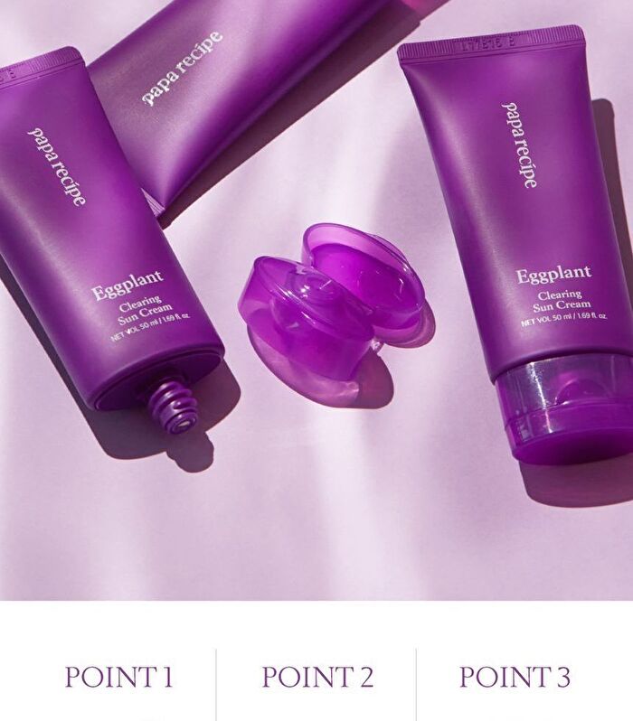 papa recipe Eggplant Clearing Sun Cream - 50ml
