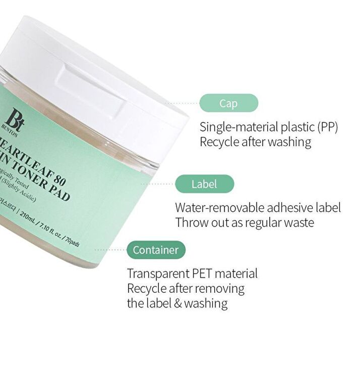 Heartleaf 80 Skin Toner Pad - 70 pads