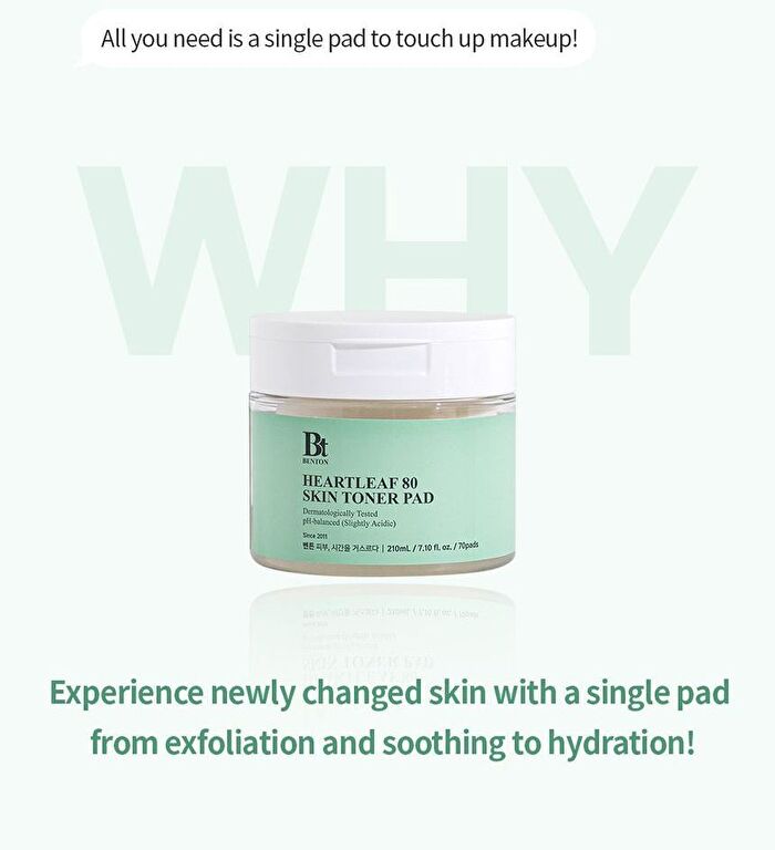 Heartleaf 80 Skin Toner Pad - 70 pads