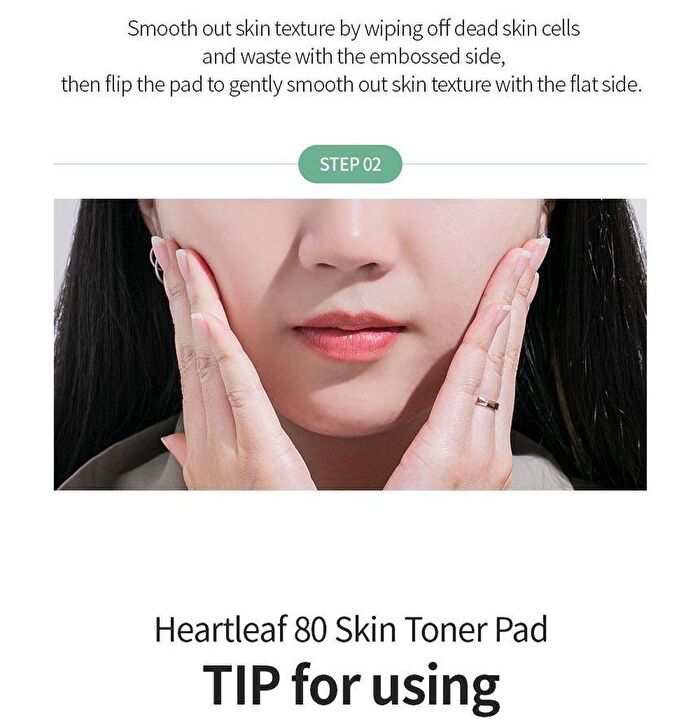 Heartleaf 80 Skin Toner Pad - 70 pads