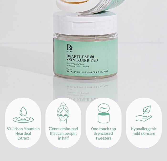 Heartleaf 80 Skin Toner Pad - 70 pads