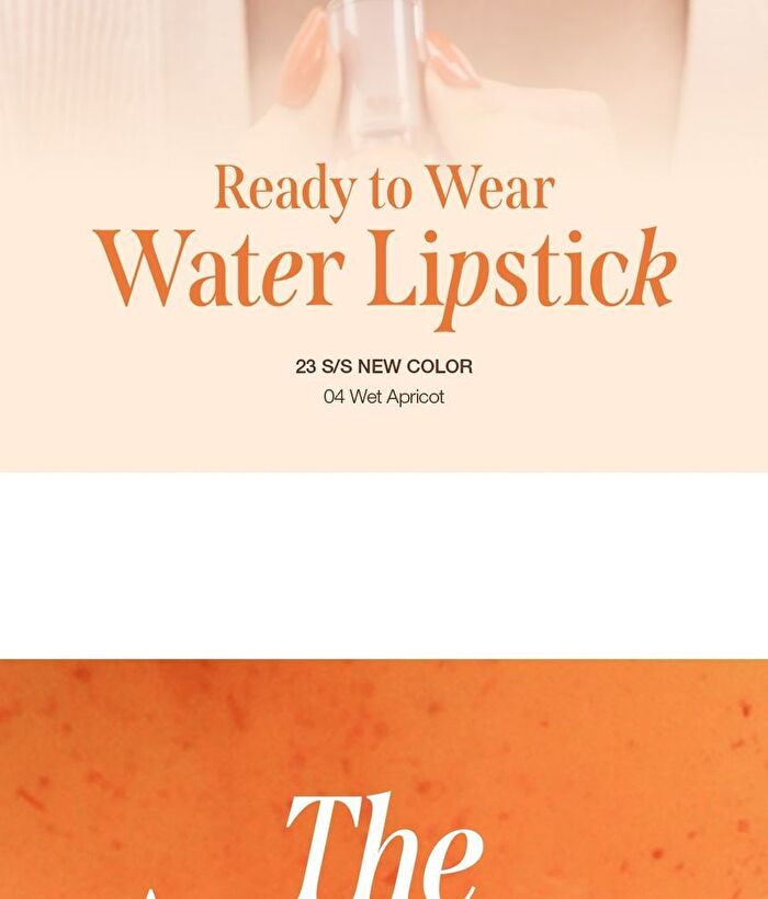 Ready To Wear Water Lipstick Apricot Edition - #04 Wet Apricot