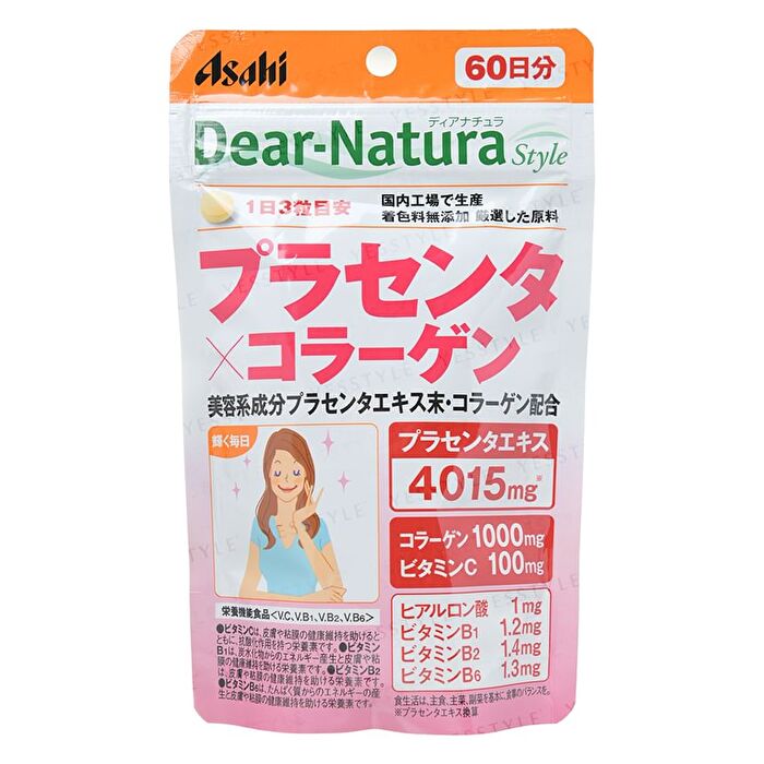 Dear-Natura Style Placenta x Collagen 60 days - 180 capsules