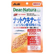 Asahi Dear-Natura Style Nattokinase x a-linolenic acid, EPA, DHA 60 days - 60 capsules
