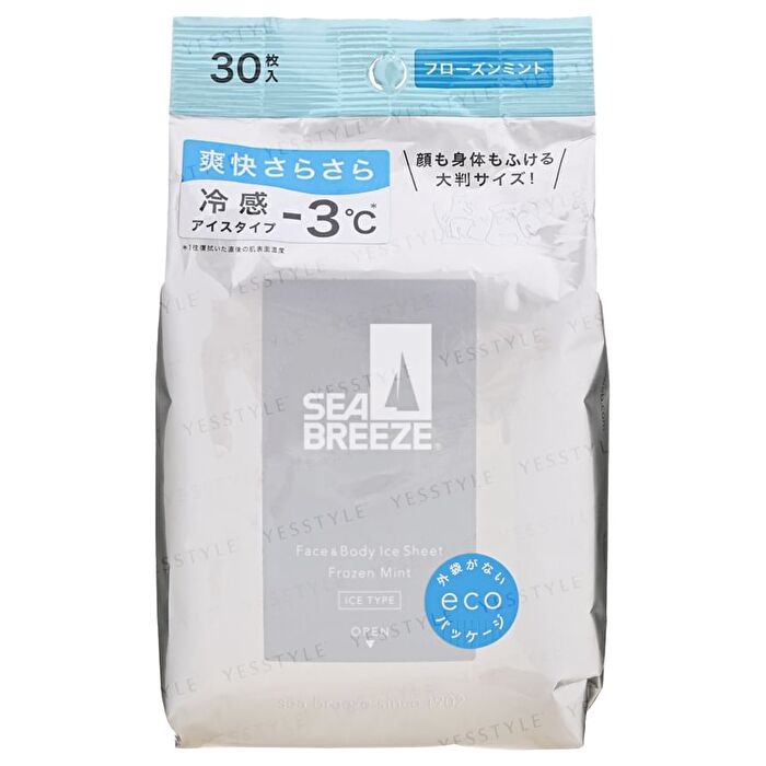 Sea Breeze Face & Body Ice Sheet N Citrus Sherbe - Citrus Sherbe - 30 pcs