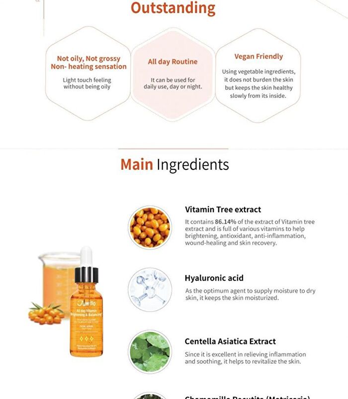 All Day Vitamin Brightening & Balancing Facial Serum Mini - 5ml