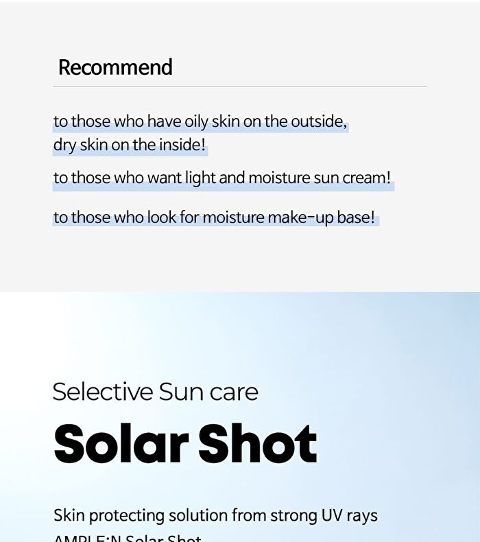 Solar Shot Water Suncream - 40ml