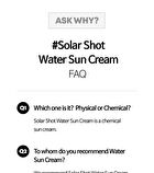 Solar Shot Water Suncream - 40ml