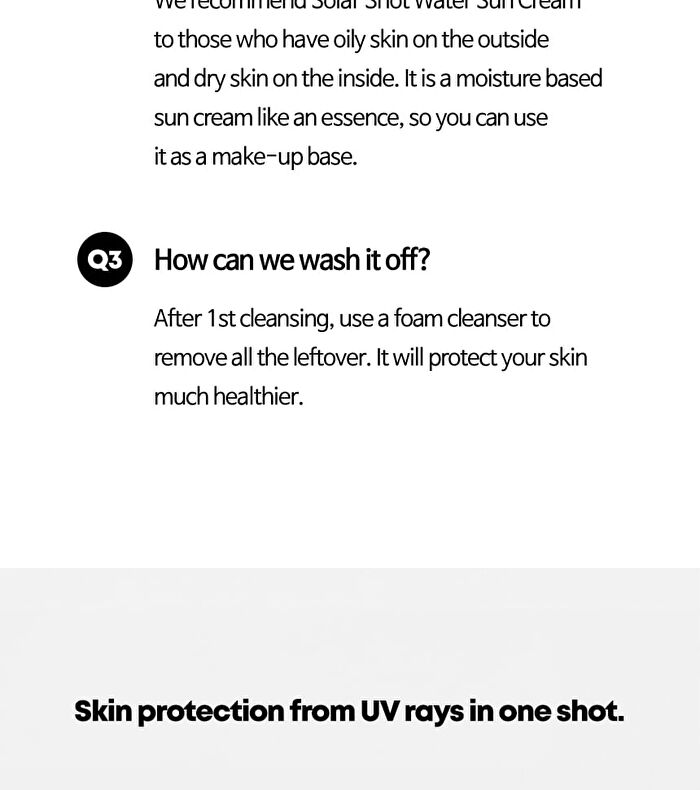 Solar Shot Water Suncream - 40ml
