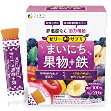 Fine Japan Everyday Fruit Jelly + Iron Supplement Blueberry Flavor - 10g x 20