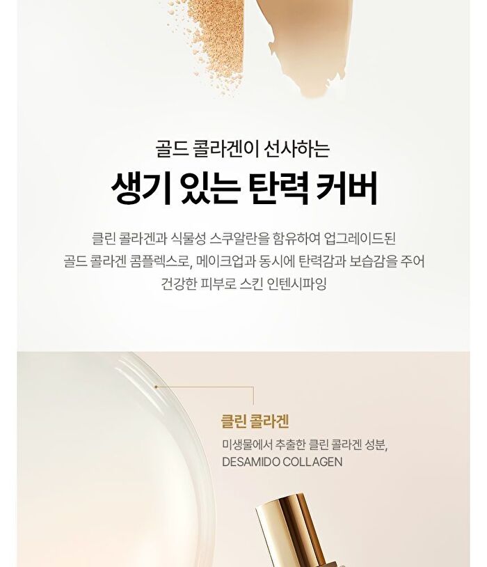 fmgt Gold Collagen Ampoule Mesh Cushion Refill Only - 2 Colors - #201 Apricot Beige