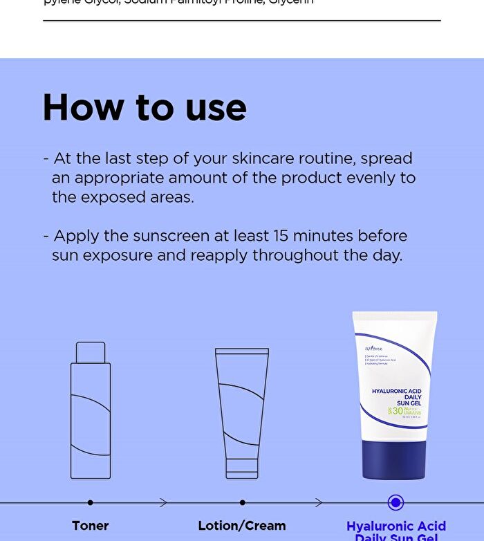 Hyaluronic Acid Daily Sun Gel - 50ml