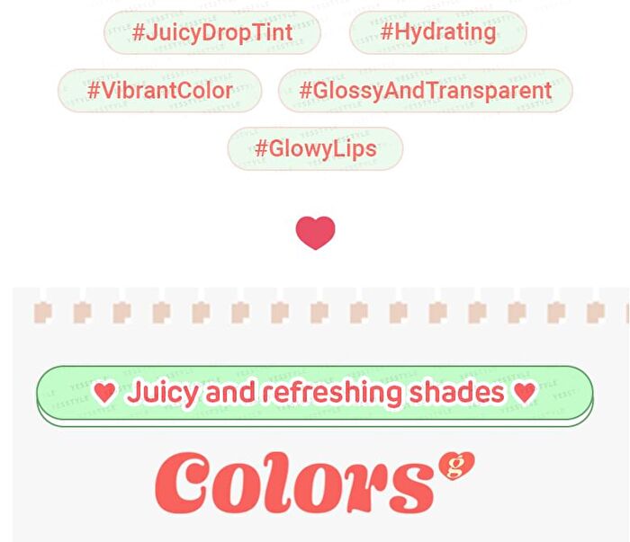 Juicy Drop Tint - 8 Colors - #05 Pink Melon