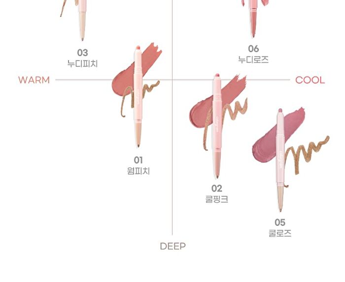 All In One Over-Lip Maker - 5 Colors - #01 Warm Peach