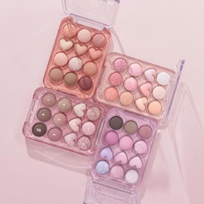 Pin Point Eyeshadow Palette - 4 Types - #02 Pink + Mauve