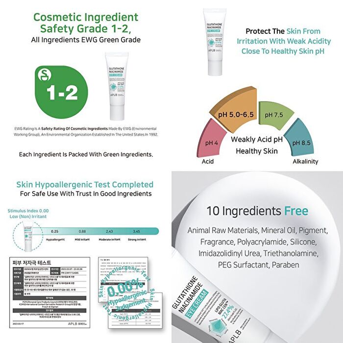 Aplb Glutathione Niacinamide Eye Cream - 20ml