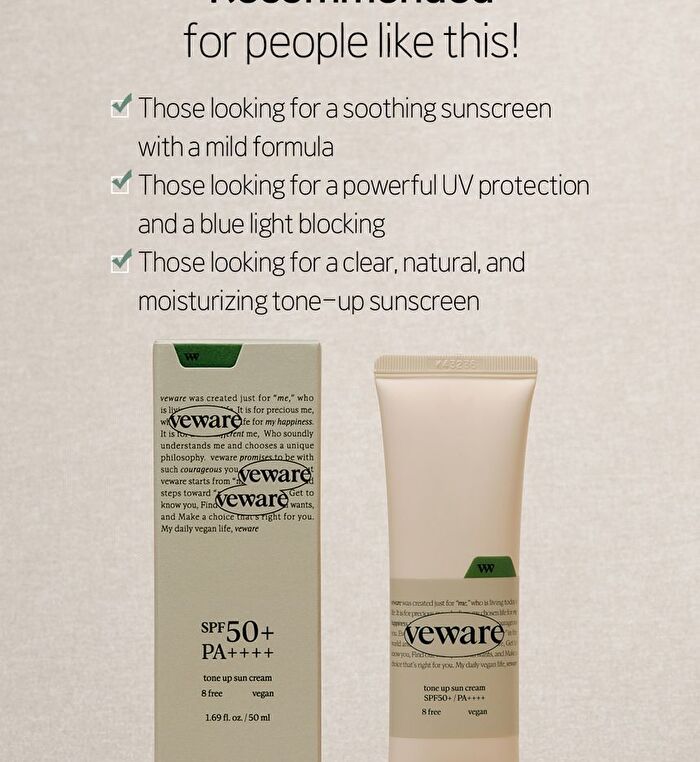 Vegan Toneup Sun Cream - 50ml
