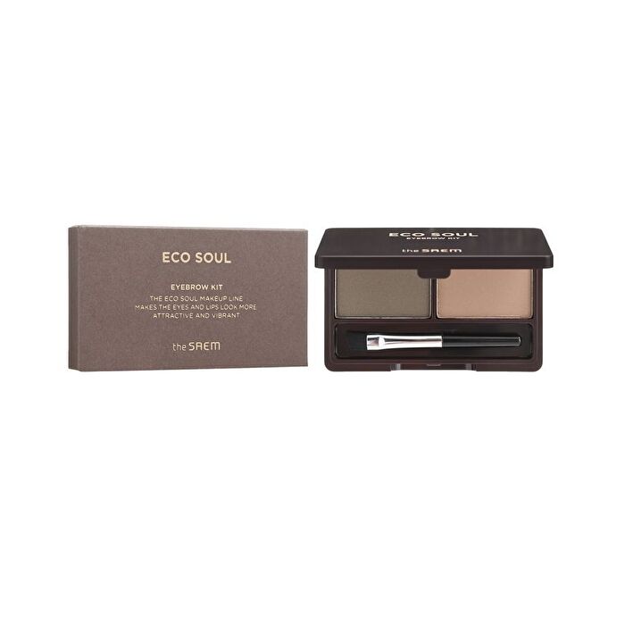Eco Soul Eyebrow Kit - 2 Types - #02 Gray Brown