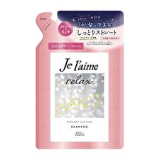 Kose Je l'aime Relax Midnight Repair Shampoo Straight & Rich - 340ml Refill