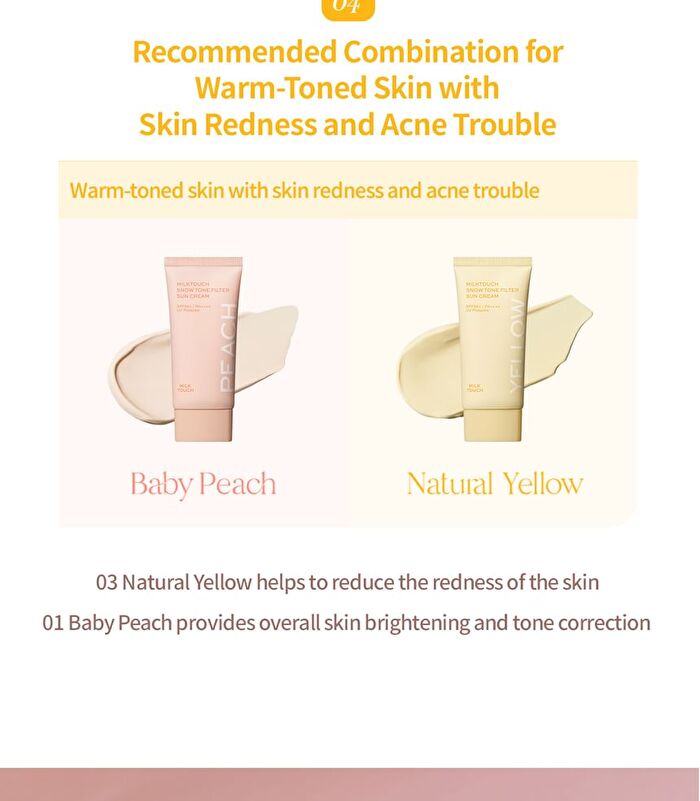 Snow Tone Filter Sun Cream - 3 Colors - Aurora Purple