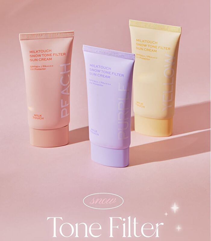 Snow Tone Filter Sun Cream - 3 Colors - Aurora Purple
