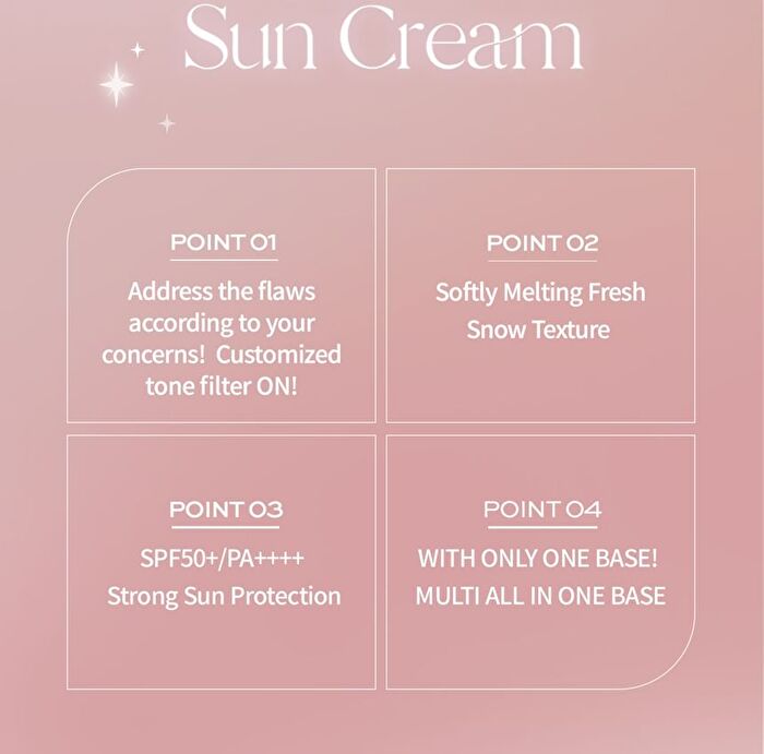 Snow Tone Filter Sun Cream - 3 Colors - Aurora Purple