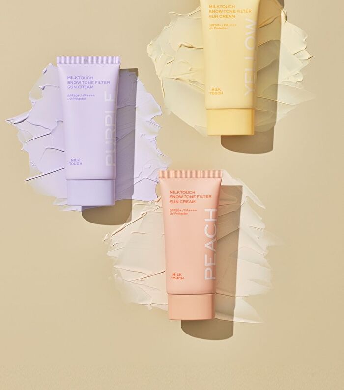 Snow Tone Filter Sun Cream - 3 Colors - Aurora Purple