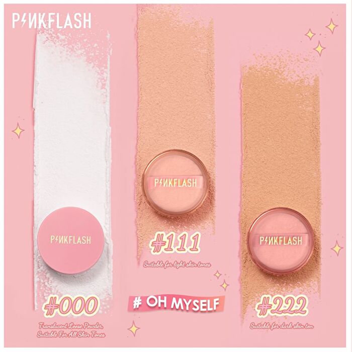 Pinkflash Oil Controller Translucent Loose Powder - 3 Colors - #000