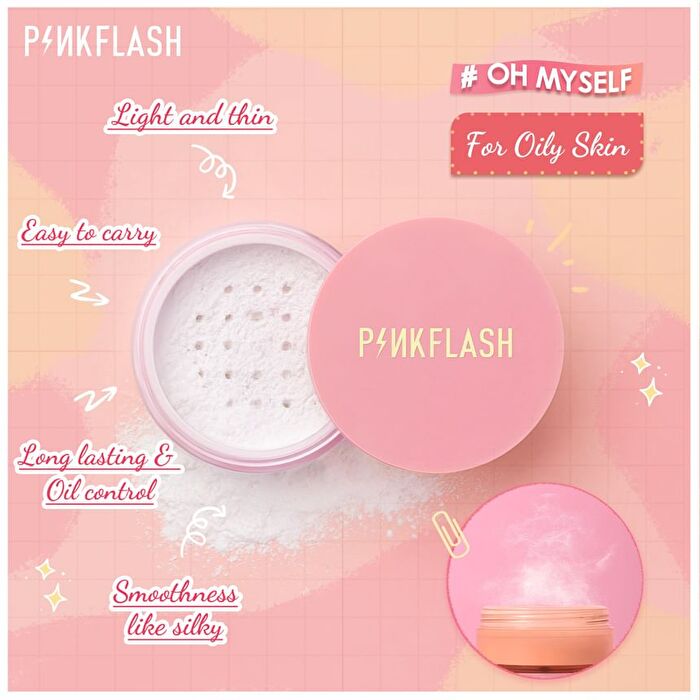 Pinkflash Oil Controller Translucent Loose Powder - 3 Colors - #000