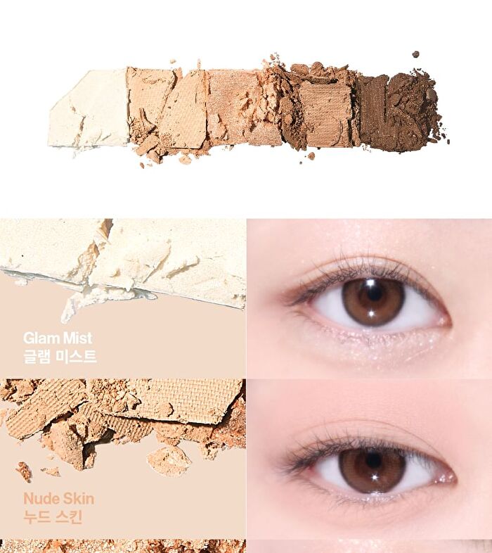 Mood Shower Face Palette - 3 Types - No.2 Rose Shower