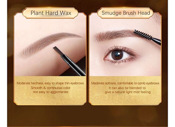 Palace Identity Drunken Rhythm Gilt Exquisite Eyebrow Pencil - 2 Colours - #T01 Dark Brown - 0.07g*2