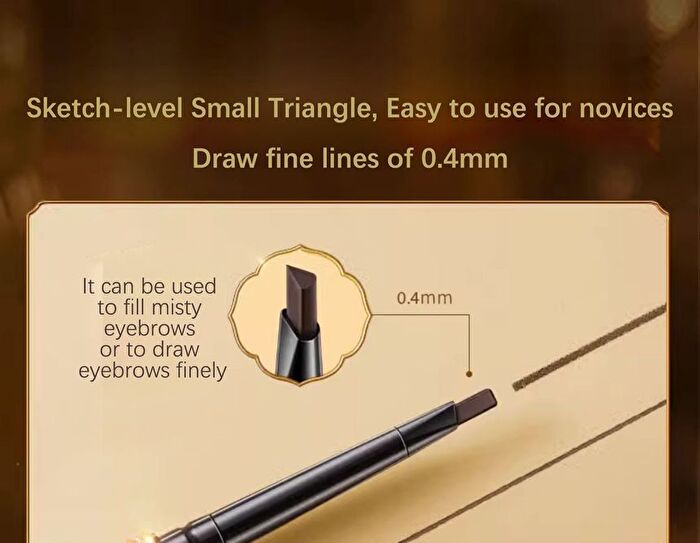 Palace Identity Drunken Rhythm Gilt Exquisite Eyebrow Pencil - 2 Colours - #T01 Dark Brown - 0.07g*2
