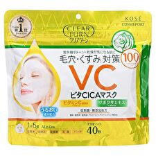 Kose Clear Turn Vita CICA Sheet Mask - 40 pcs