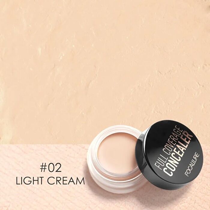 Focallure Full coverage concealer - 7 Colors - #02 Light cream - 3.3g
