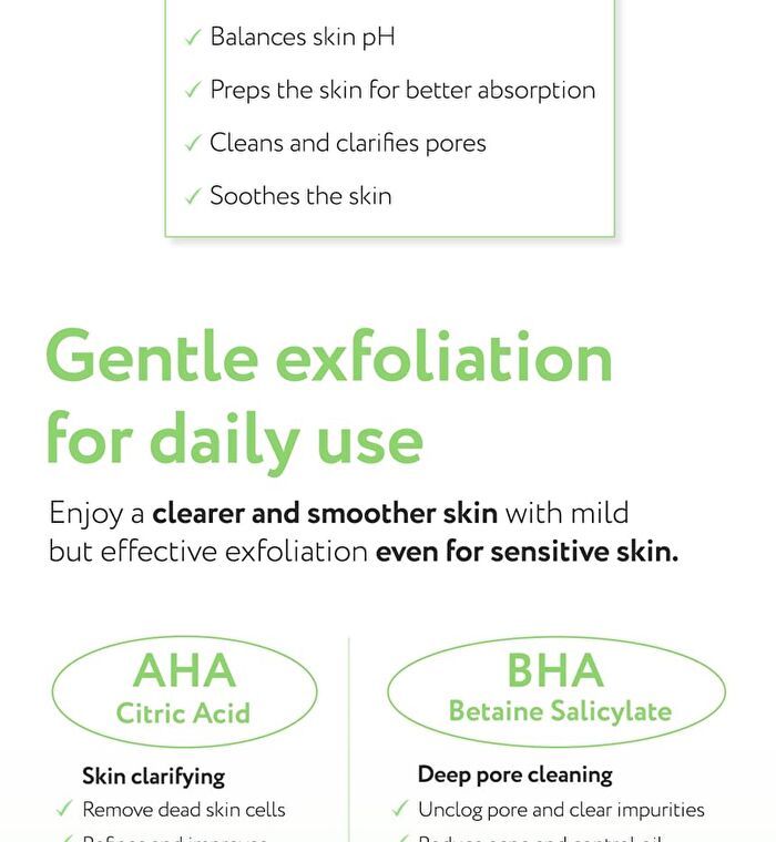 face republic AHA/BHA Toner - Renewed - 160ml