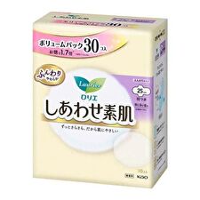 Kao Laurier F Happy Bare Skin For Especially Heavy Daytime With Wings 25cm - 30 pcs