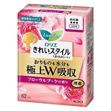 Kao Laurier Kirei Style Super Absorption Lingerie Liner Romantic Rose - 62 pcs