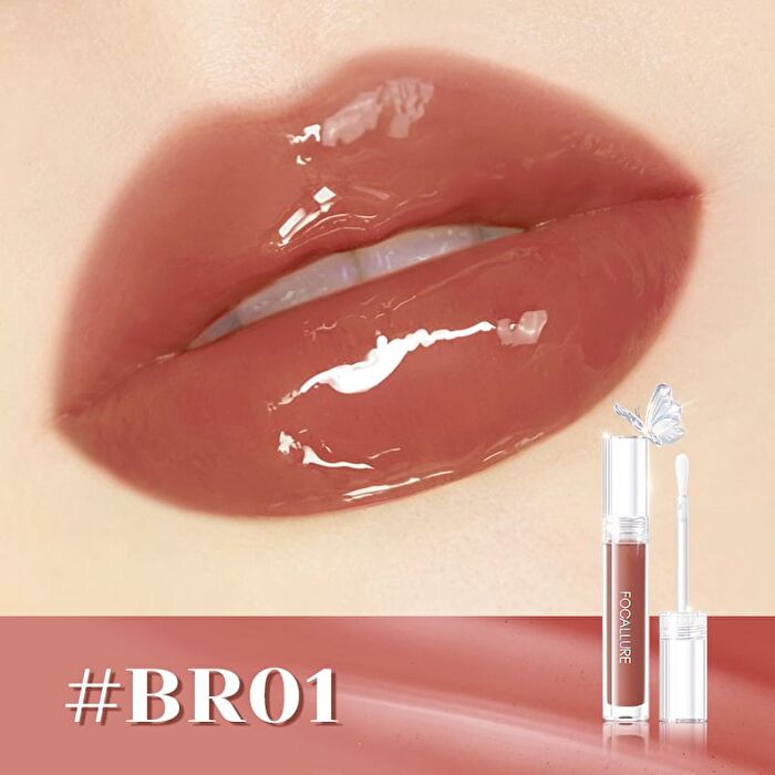 Focallure Watery Glow Lipgloss - 4 Colors - #RD02