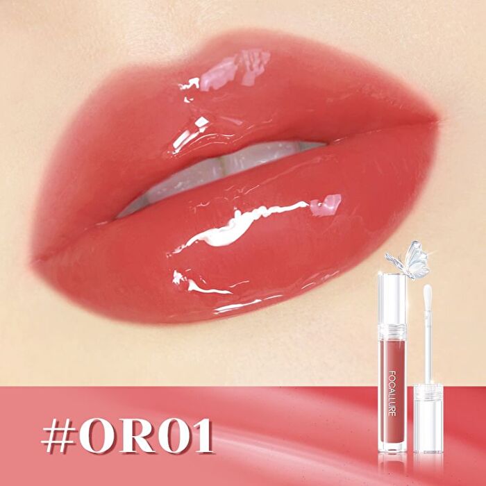 Focallure Watery Glow Lipgloss - 4 Colors - #RD02