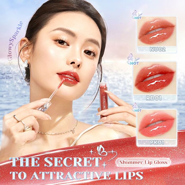 Focallure Watery Glow Lipgloss - 4 Colors - #OR01