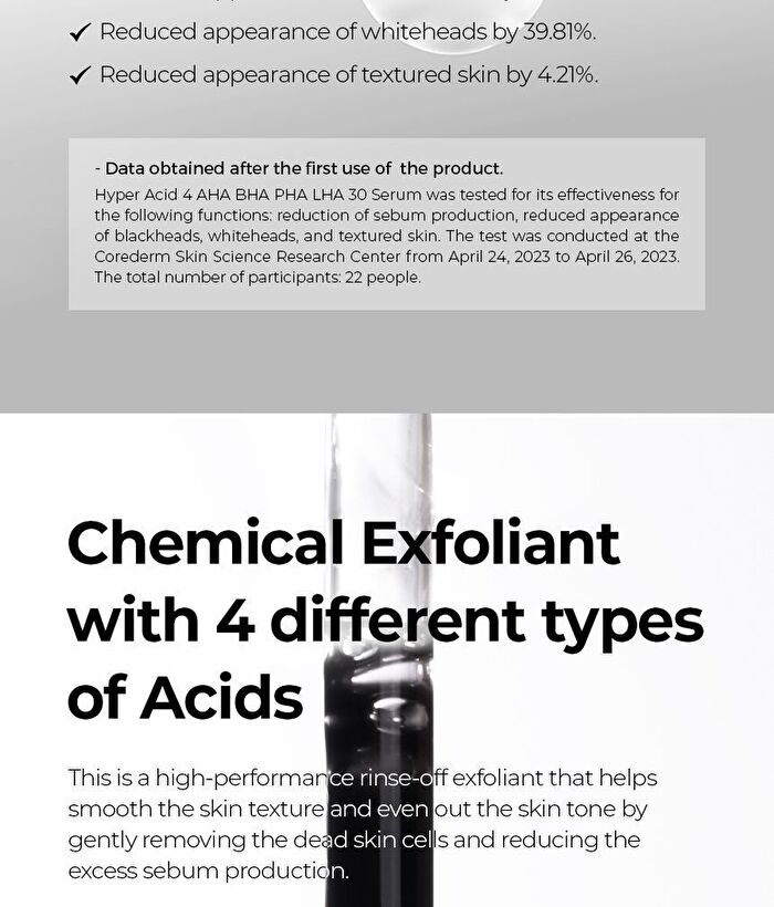 Hyper Acid 4 AHA BHA PHA LHA 30 Serum - 20ml