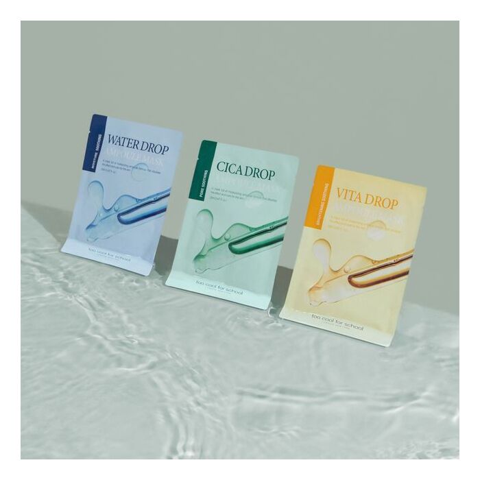 too cool for school Drop Ampoule Mask Sheet - 3 Types - Vita Drop