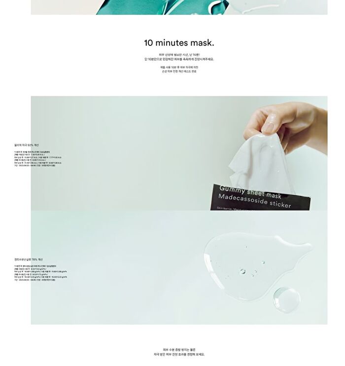 Gummy Sheet Mask - 5 Types - Renewed - Collagen Milk Sticker