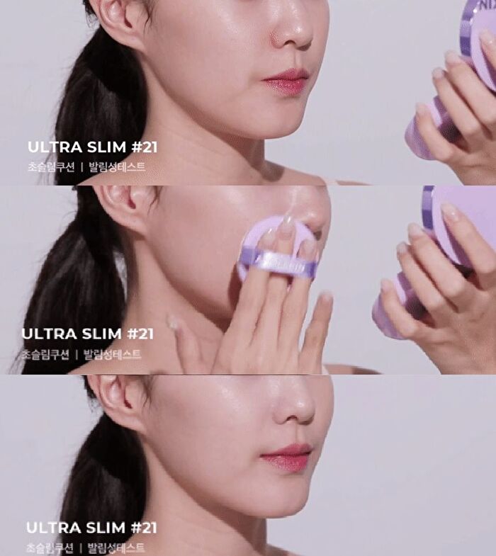 Aprilskin Ultra Slim Cushion Set - 3 Colors - #22 Pink Beige
