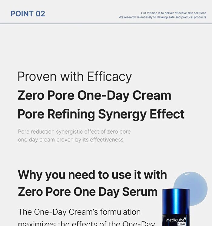 Zero Pore One Day Cream - 50ml