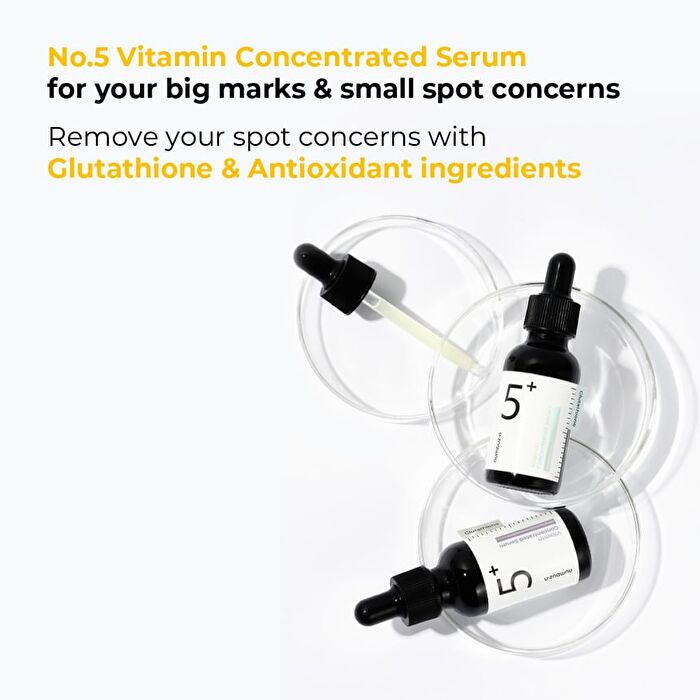 numbuzin No.5+ Glutathione Vitamin Concentrated Serum - 2025 Version - 30ml