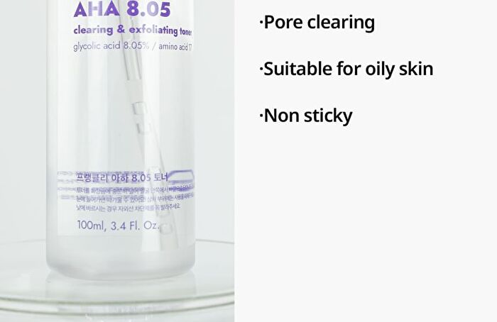 Frankly AHA 8.05% Clearing & Refining Toner - 100ml